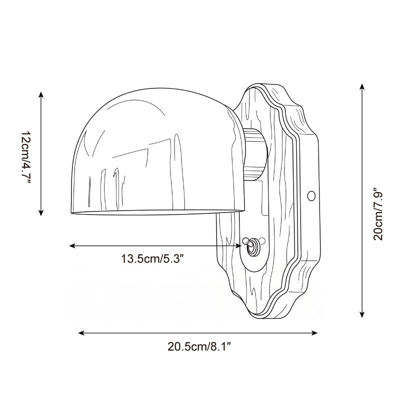 Claretto Glass Wall Sconce — product view 5