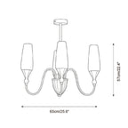 Eldora Brass Chandelier — product view 5
