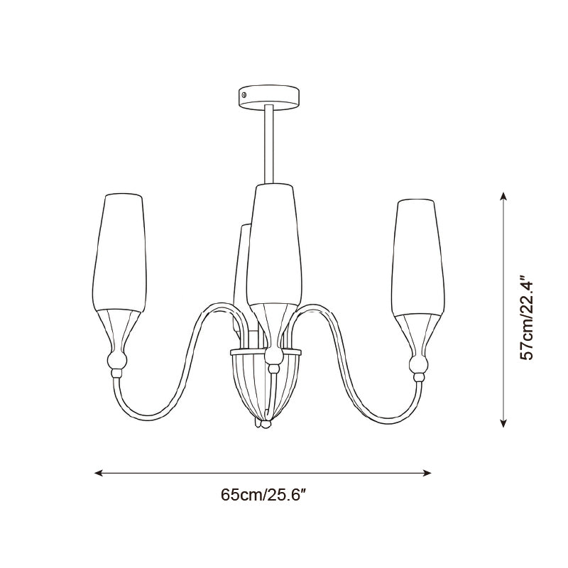 Eldora Brass Chandelier — product view 5