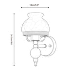 Retro Yuna Alabaster Wall Sconce — product view 5