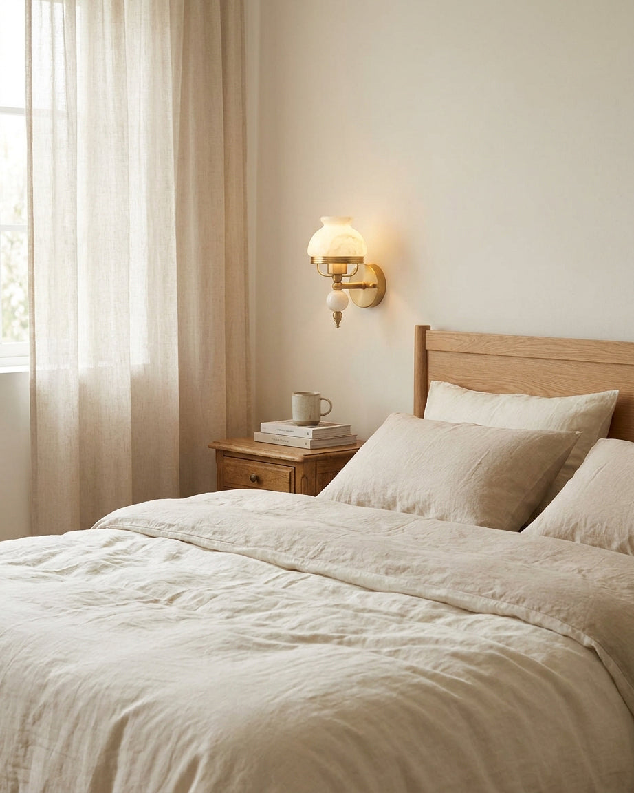 Retro Yuna Alabaster Wall Sconce — product view 6