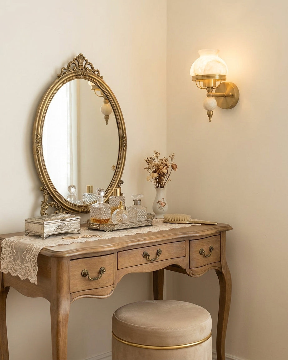 Retro Yuna Alabaster Wall Sconce — product view 12