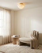 Honeylite Alabaster Semi-Flush Mount — product view 9