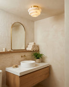 Honeylite Alabaster Semi-Flush Mount — product view 14