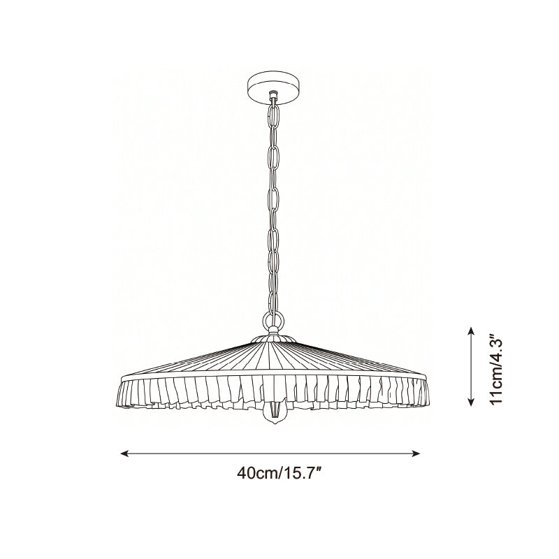 Plivelle Pleated Pendant Light — product view 5