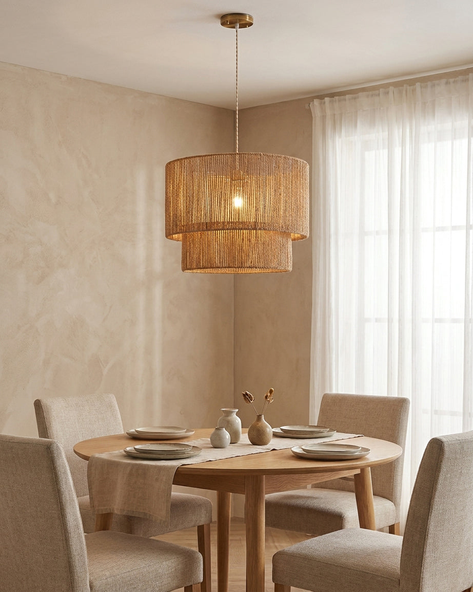 Caluna Woven Pendant Light — product view 3
