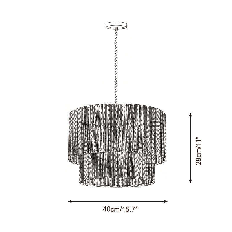 Caluna Woven Pendant Light — product view 5