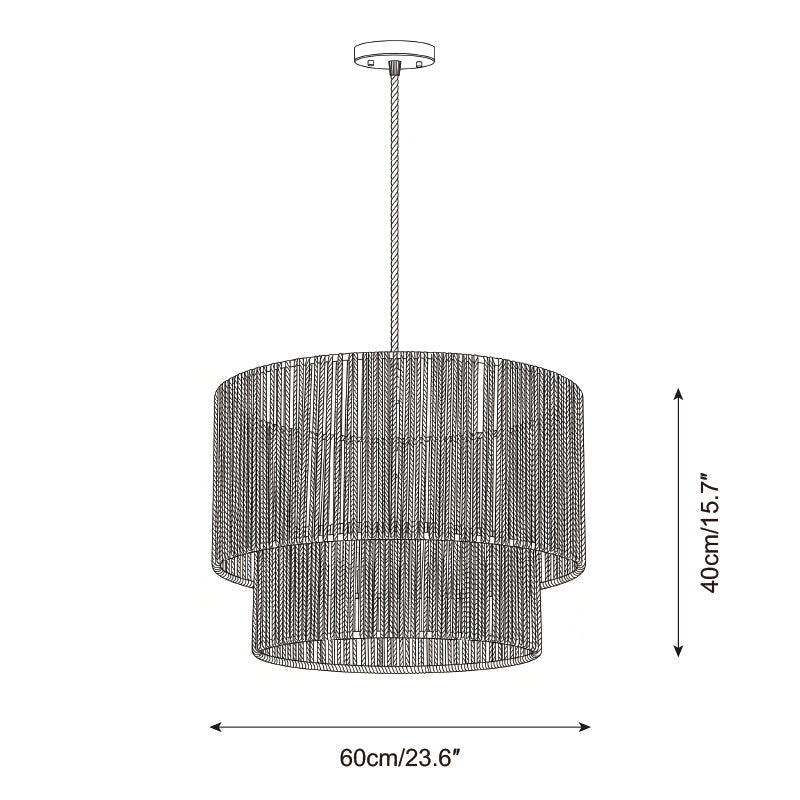 Caluna Woven Pendant Light — product view 7