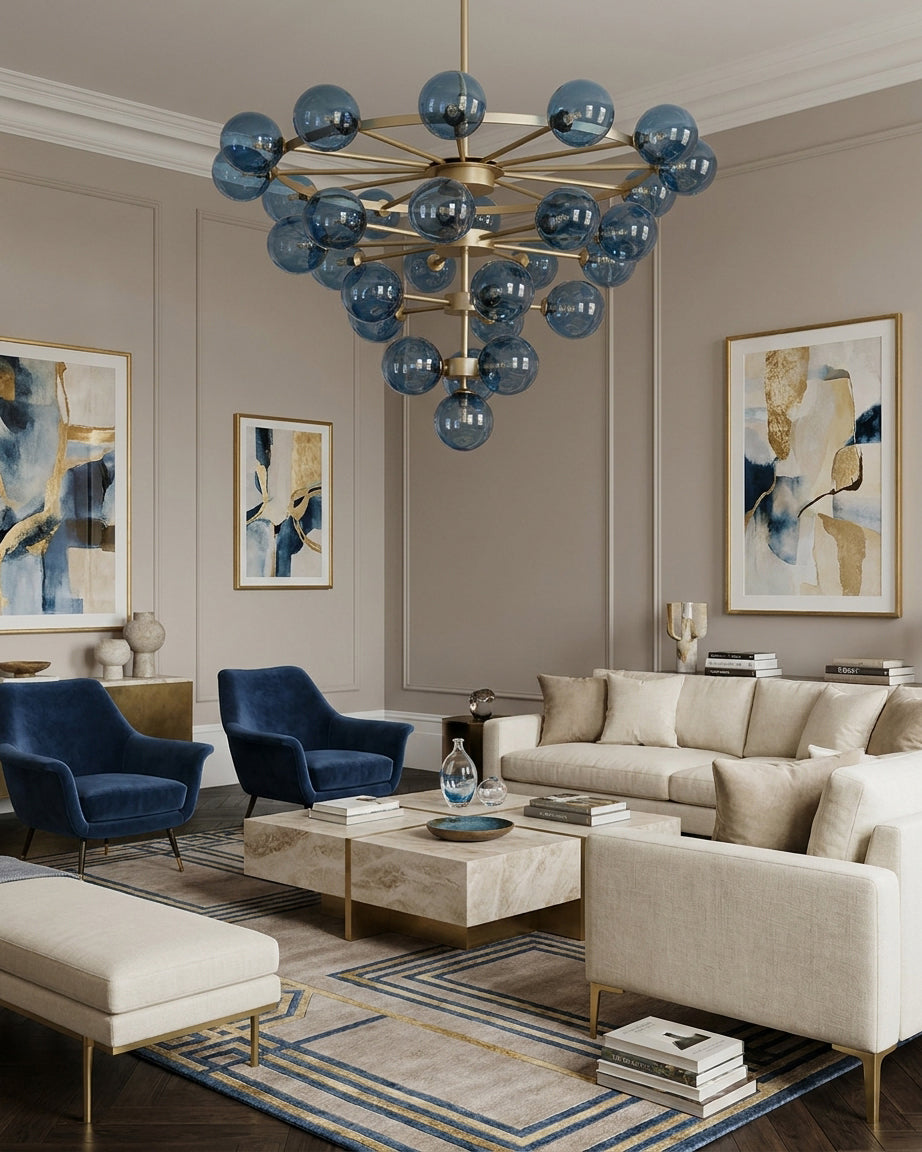 Celestine Bubble Glass Chandelier — product view 3
