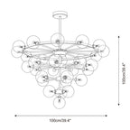 Celestine Bubble Glass Chandelier — product view 5