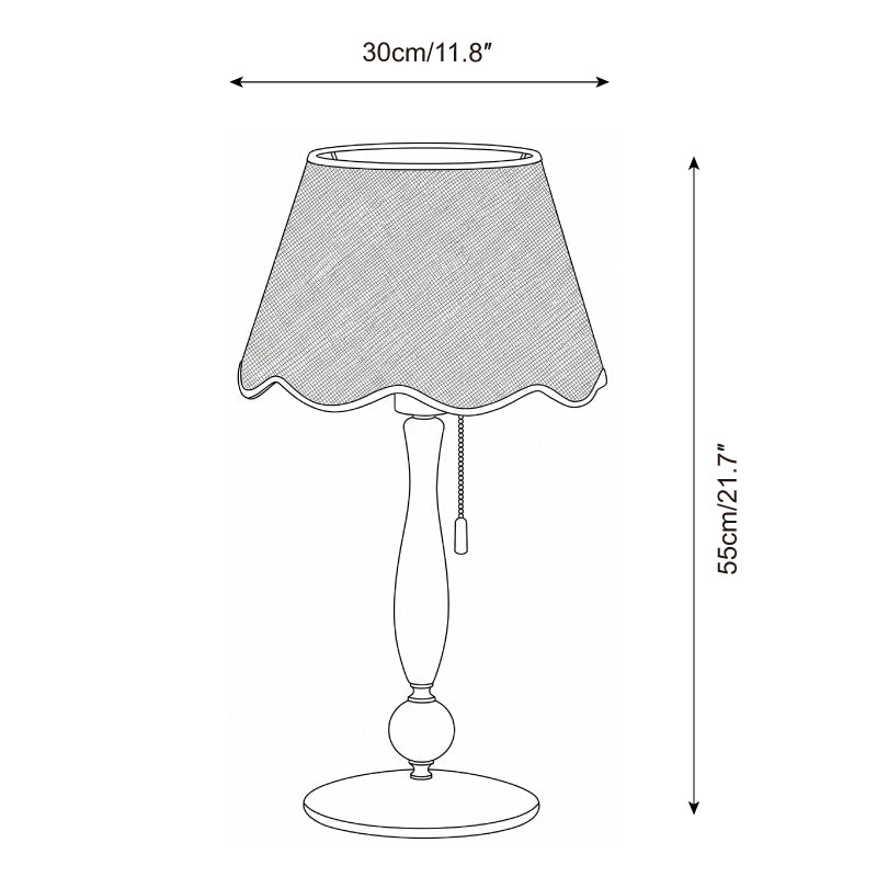 Madera Scallop Table Light — product view 5