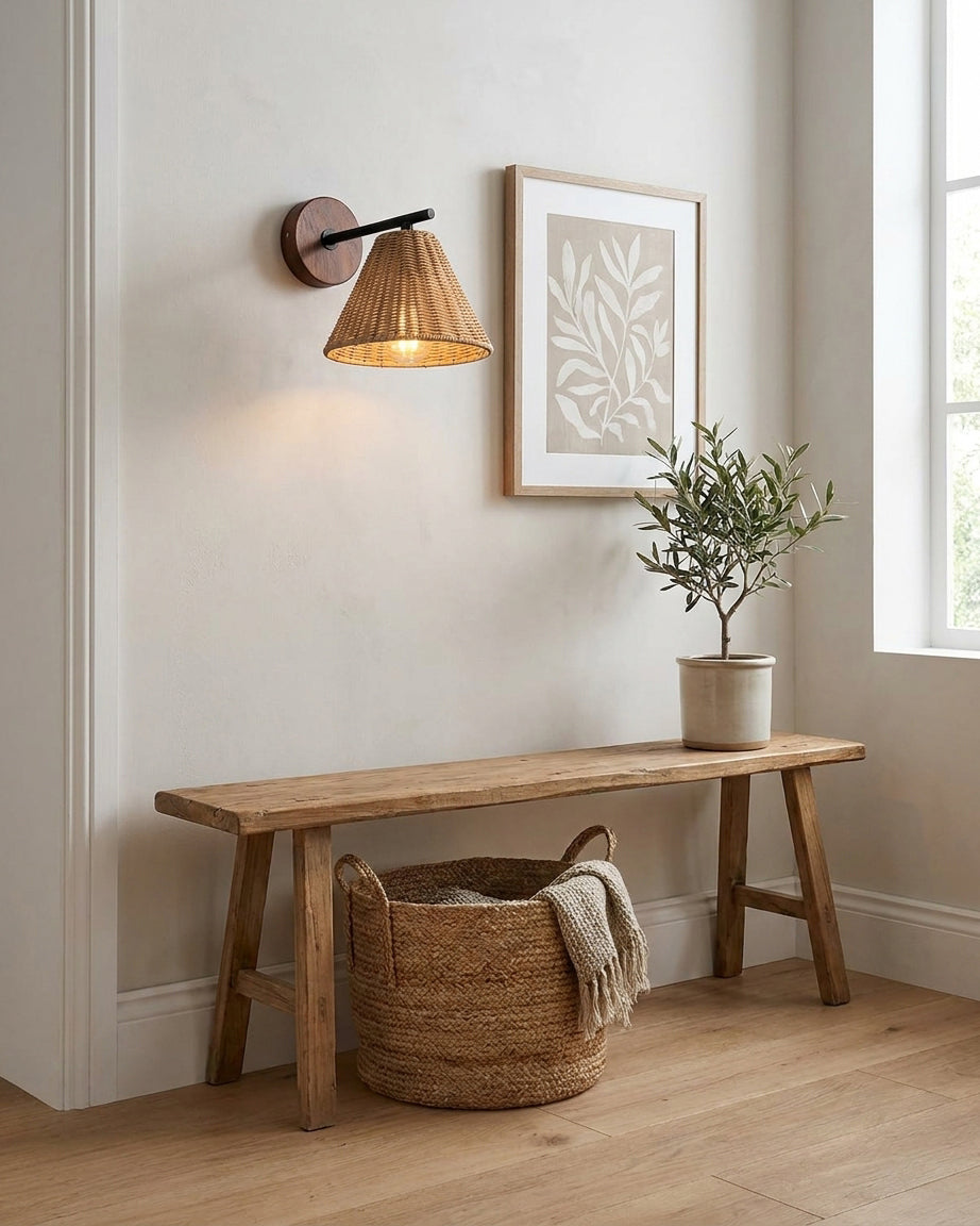 Sorava Rattan Wall Sconce — product view 7