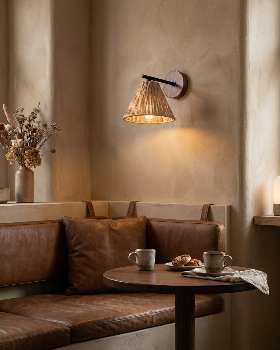 Sorava Rattan Wall Sconce — product view 10