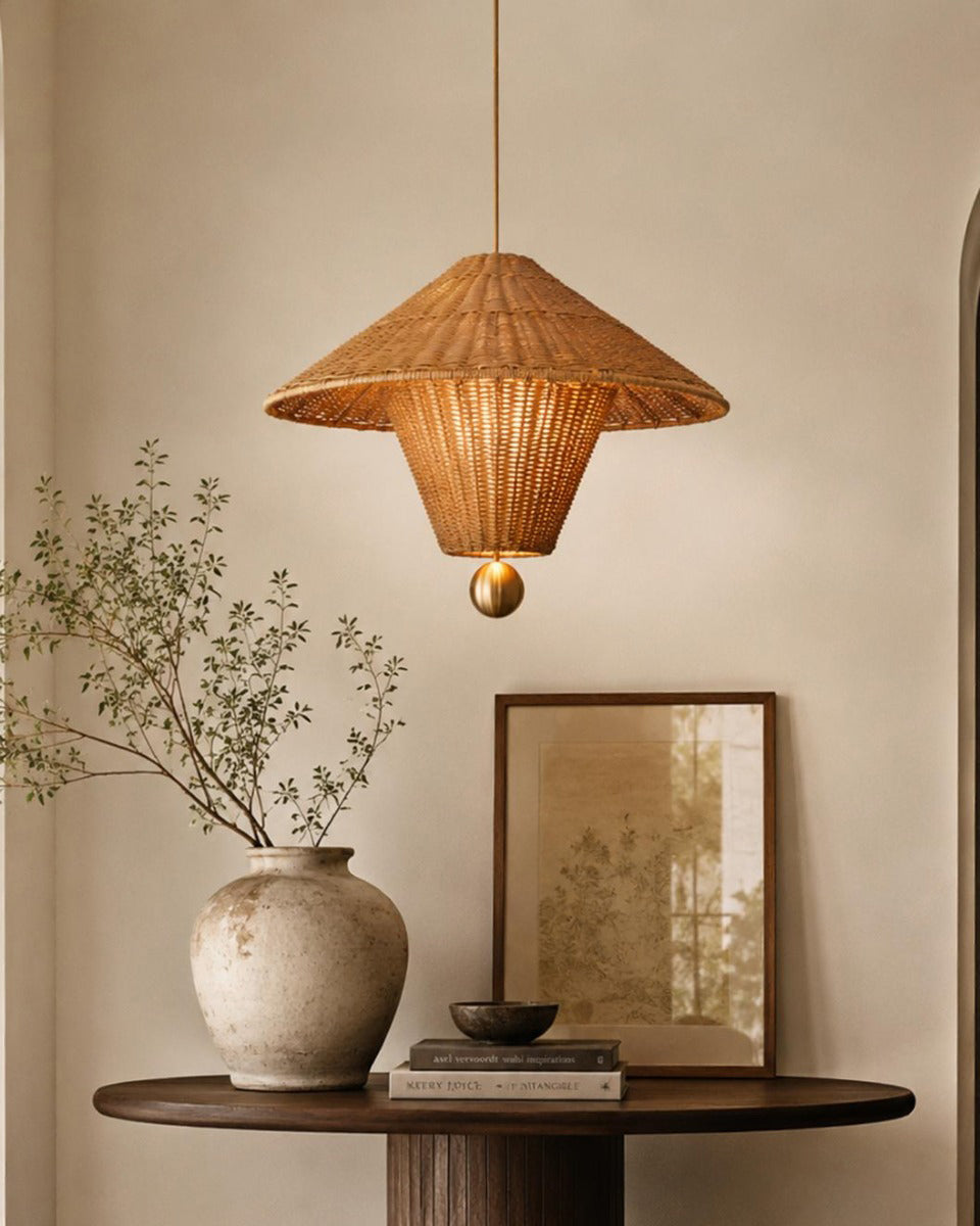 Mavello Rattan Pendant Light — product view 2