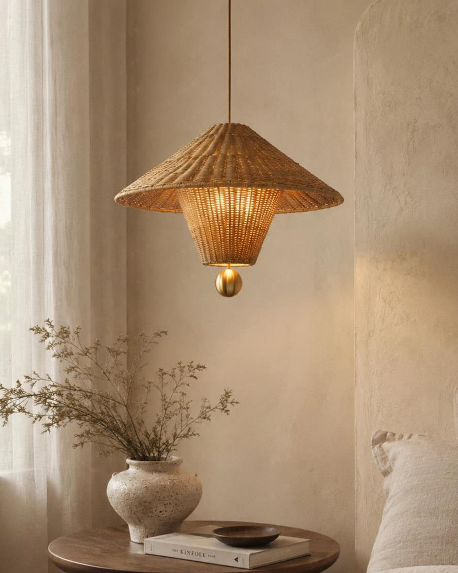 Mavello Rattan Pendant Light — product view 3