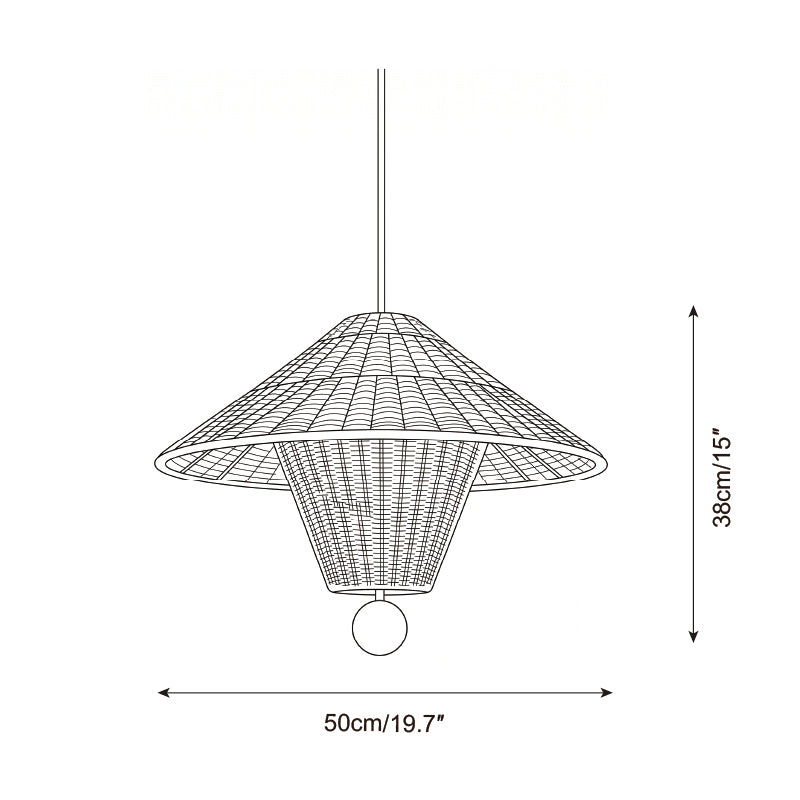 Mavello Rattan Pendant Light — product view 6