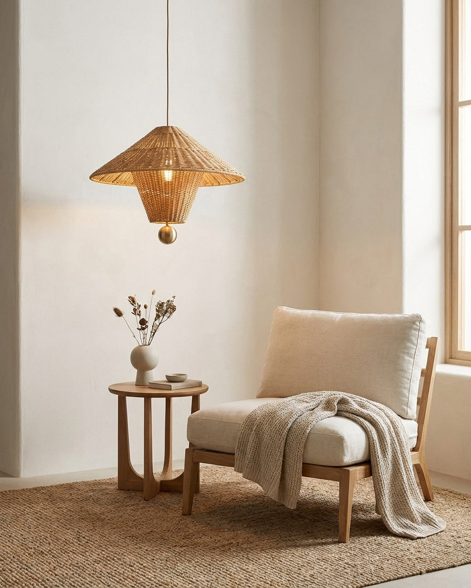 Mavello Rattan Pendant Light — product view 13
