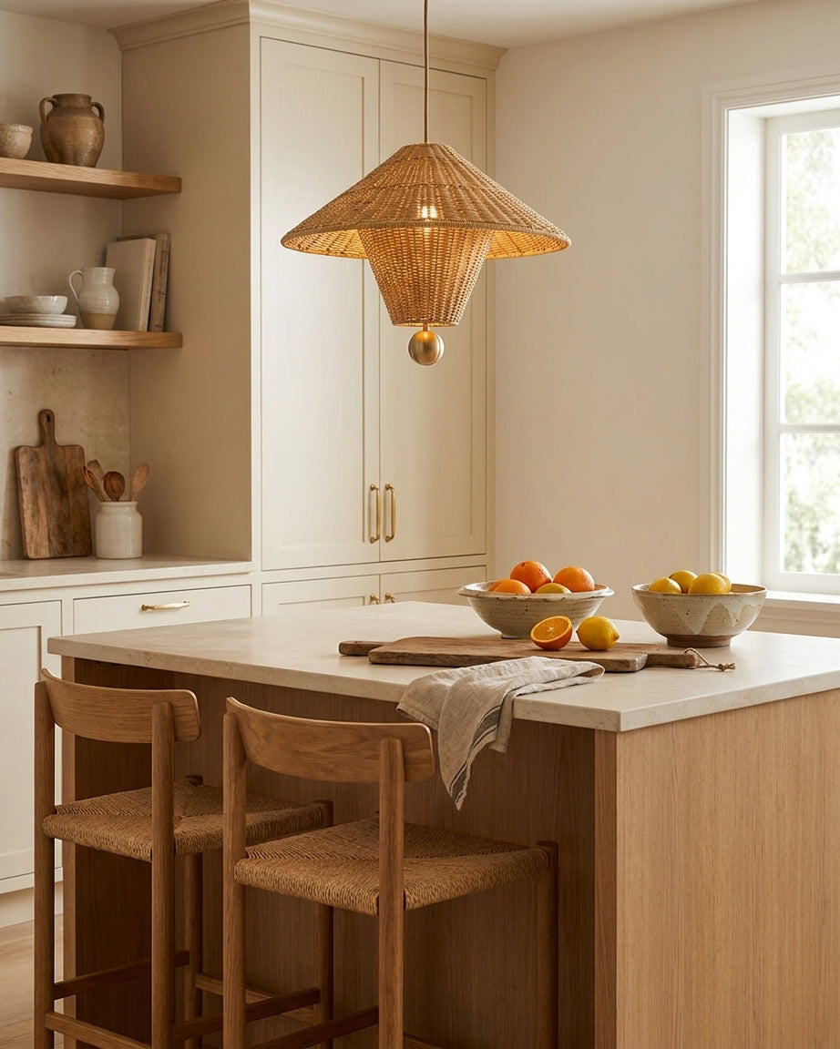 Mavello Rattan Pendant Light — product view 15
