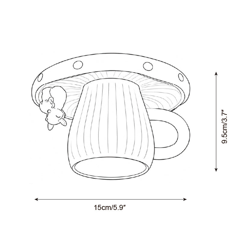 Teddora Mug Semi-Flush Mount — product view 5
