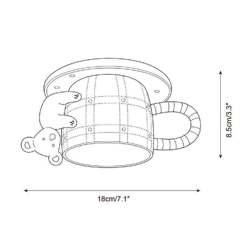 Teddora Mug Semi-Flush Mount — product view 7