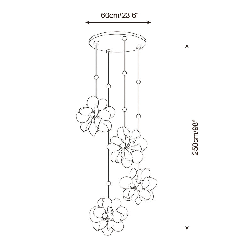 Florielle Cascade Chandelier — product view 5