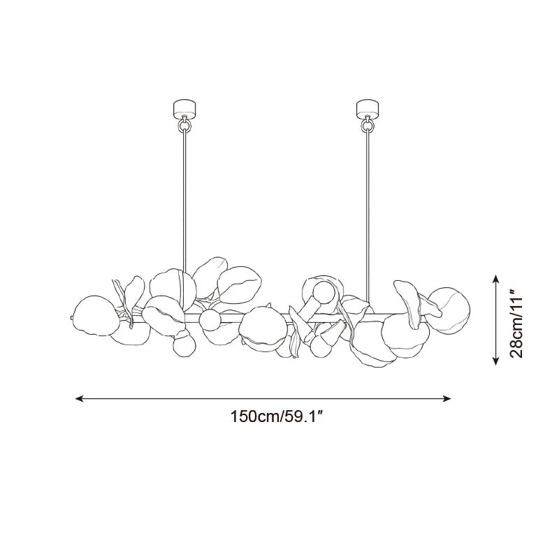 Liria Linear Chandelier — product view 6