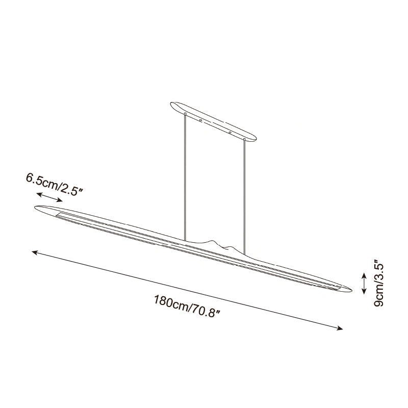 Caldera Beam Chandelier — product view 7