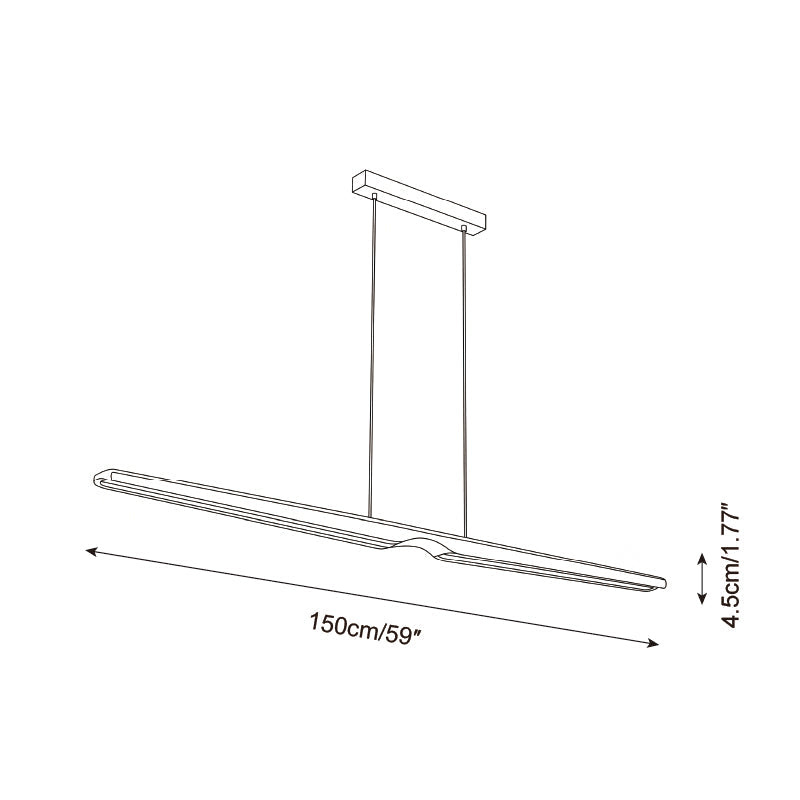 Lunaro Woodline Chandelier — product view 6