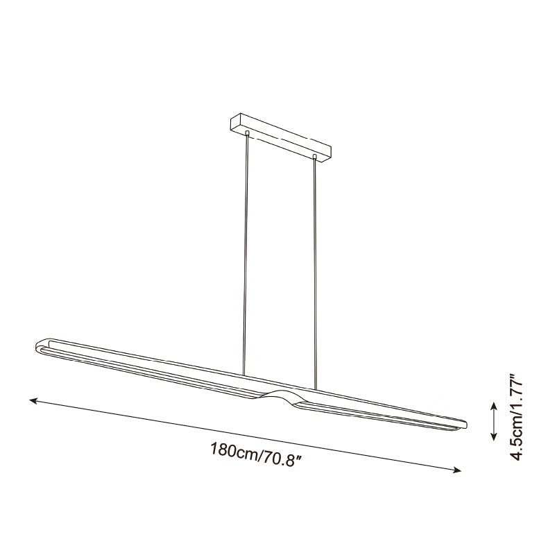 Lunaro Woodline Chandelier — product view 7