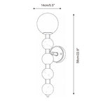 Selene Gourd Alabaster Wall Sconce — product view 5