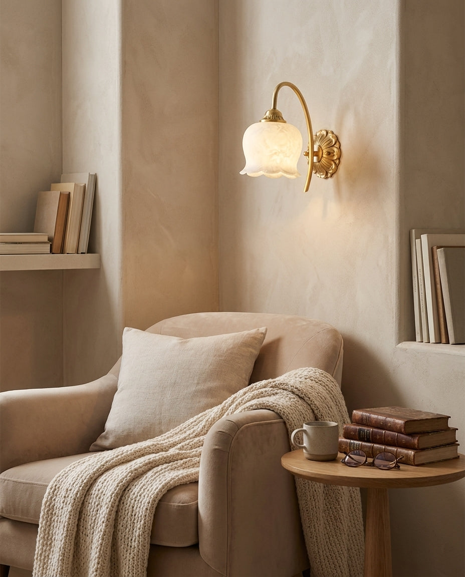 Mia Alabaster Wall Sconce — product view 4