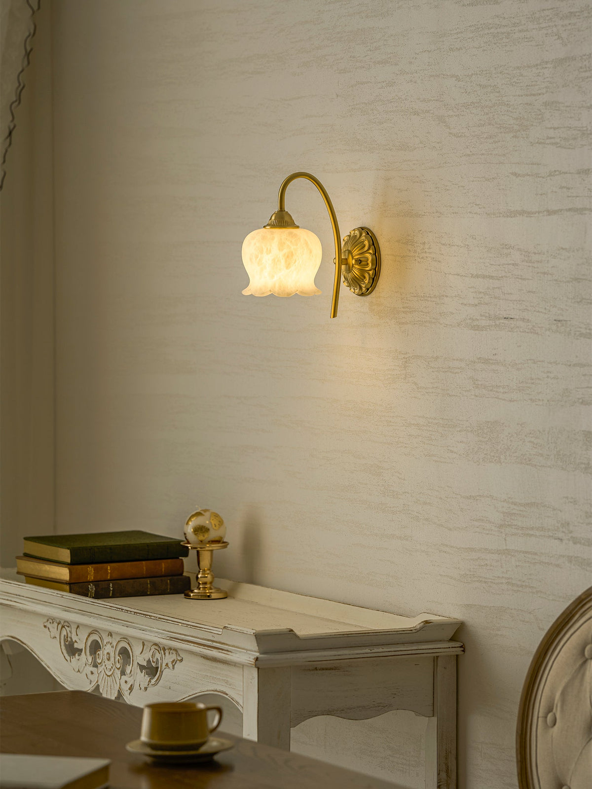 Mia Alabaster Wall Sconce — product view 22