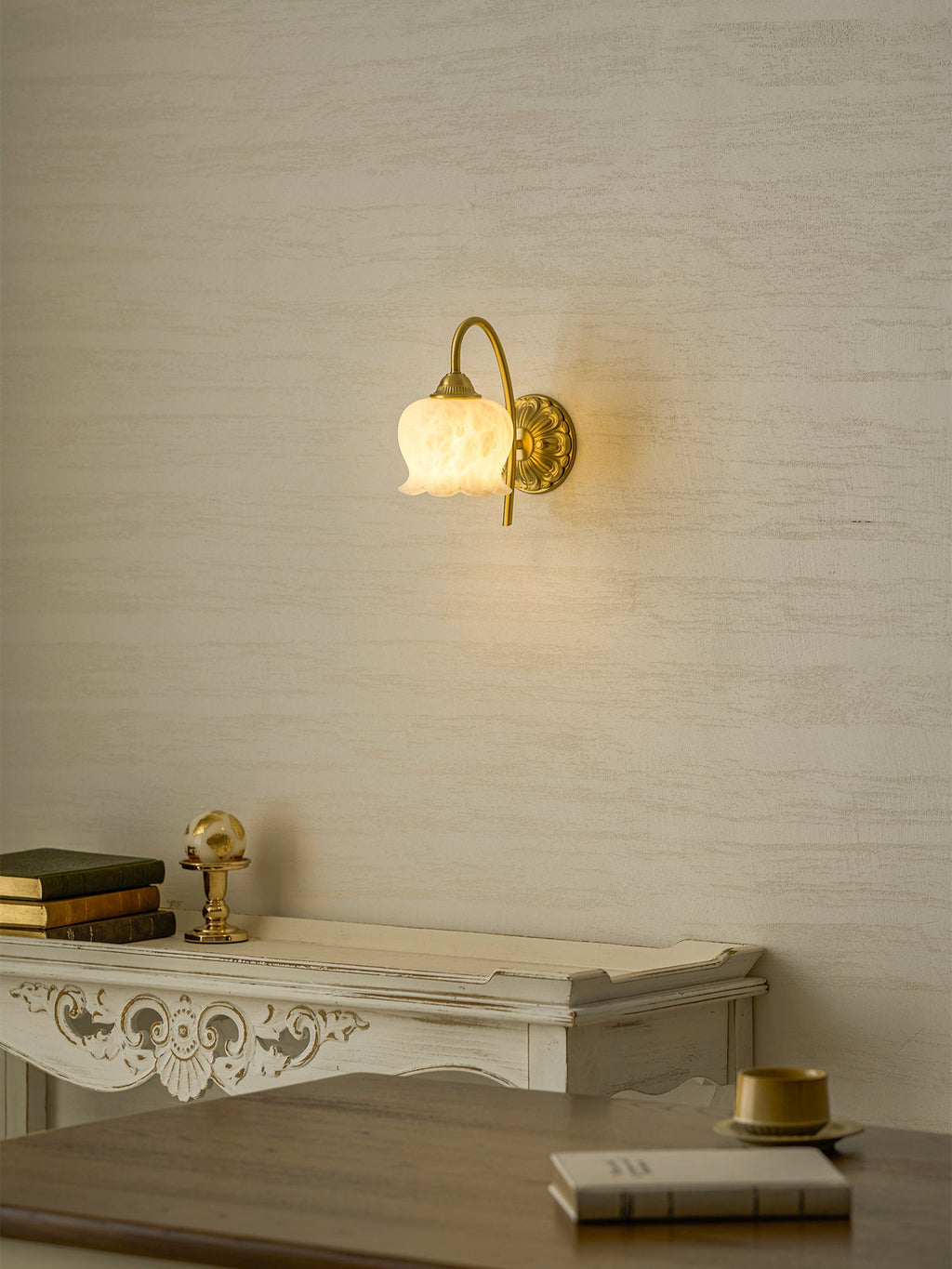 Mia Alabaster Wall Sconce — product view 23