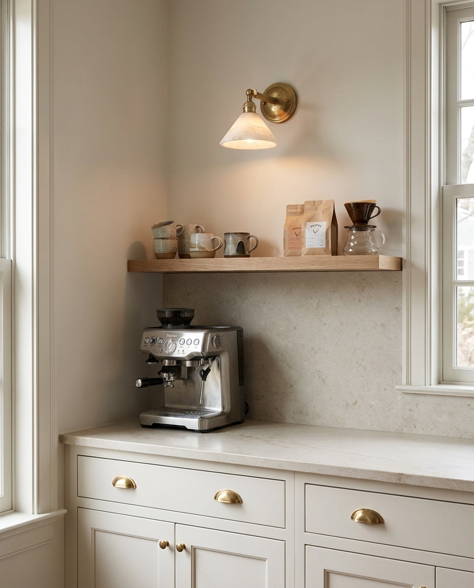Anthemion Alabaster Wall Sconce — product view 2