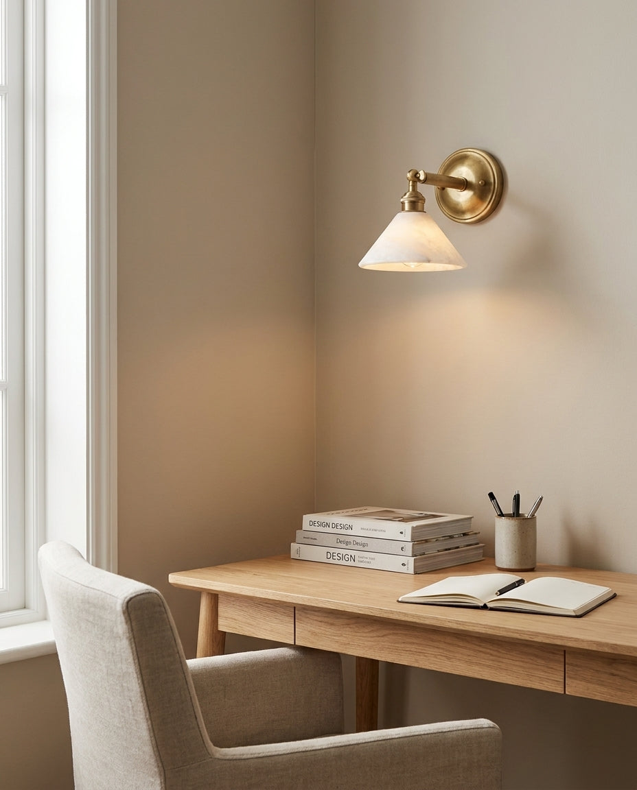Anthemion Alabaster Wall Sconce — product view 13