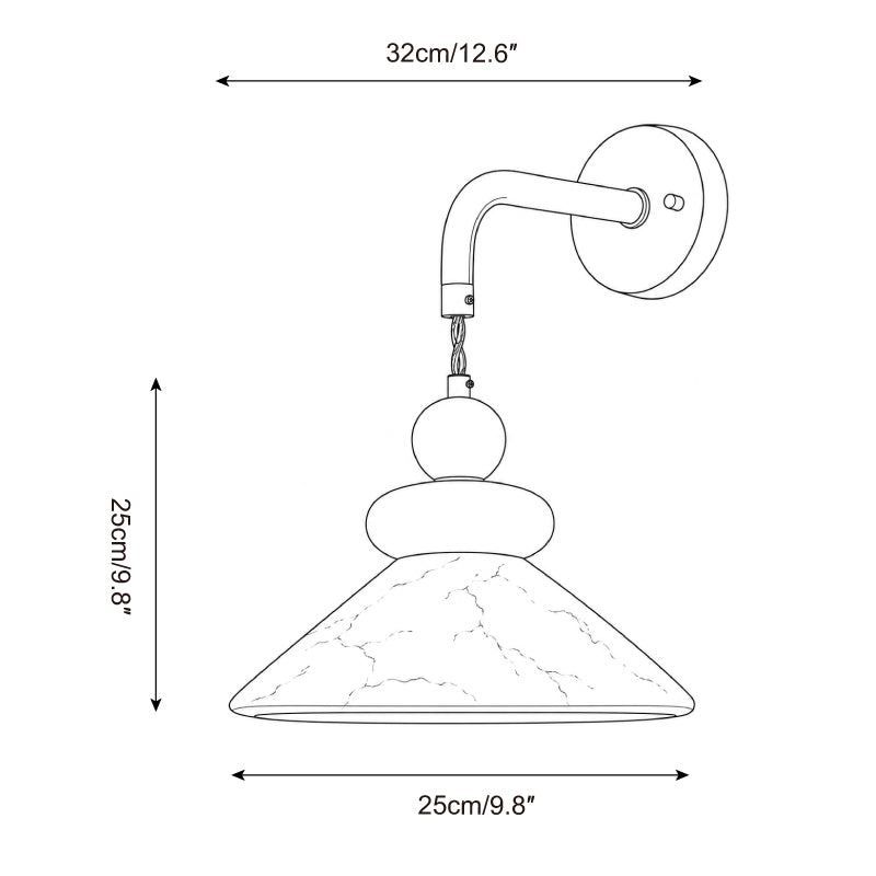 Equinox Alabaster Wall Sconce — product view 5
