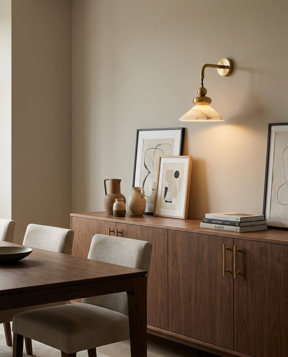 Equinox Alabaster Wall Sconce — product view 9