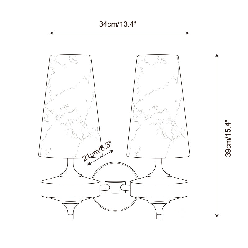 Montera Alabaster Wall Sconce — product view 6