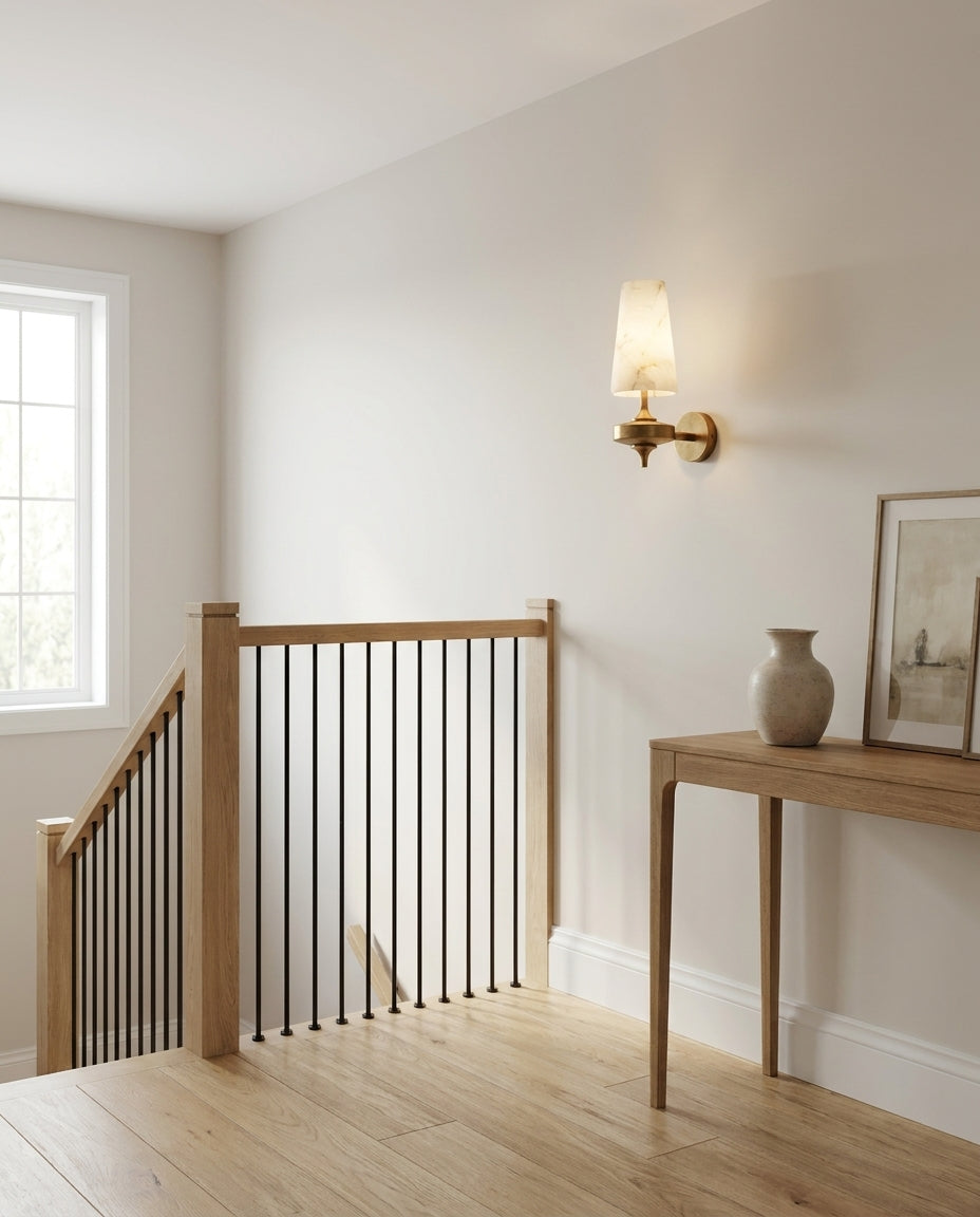 Montera Alabaster Wall Sconce — product view 9