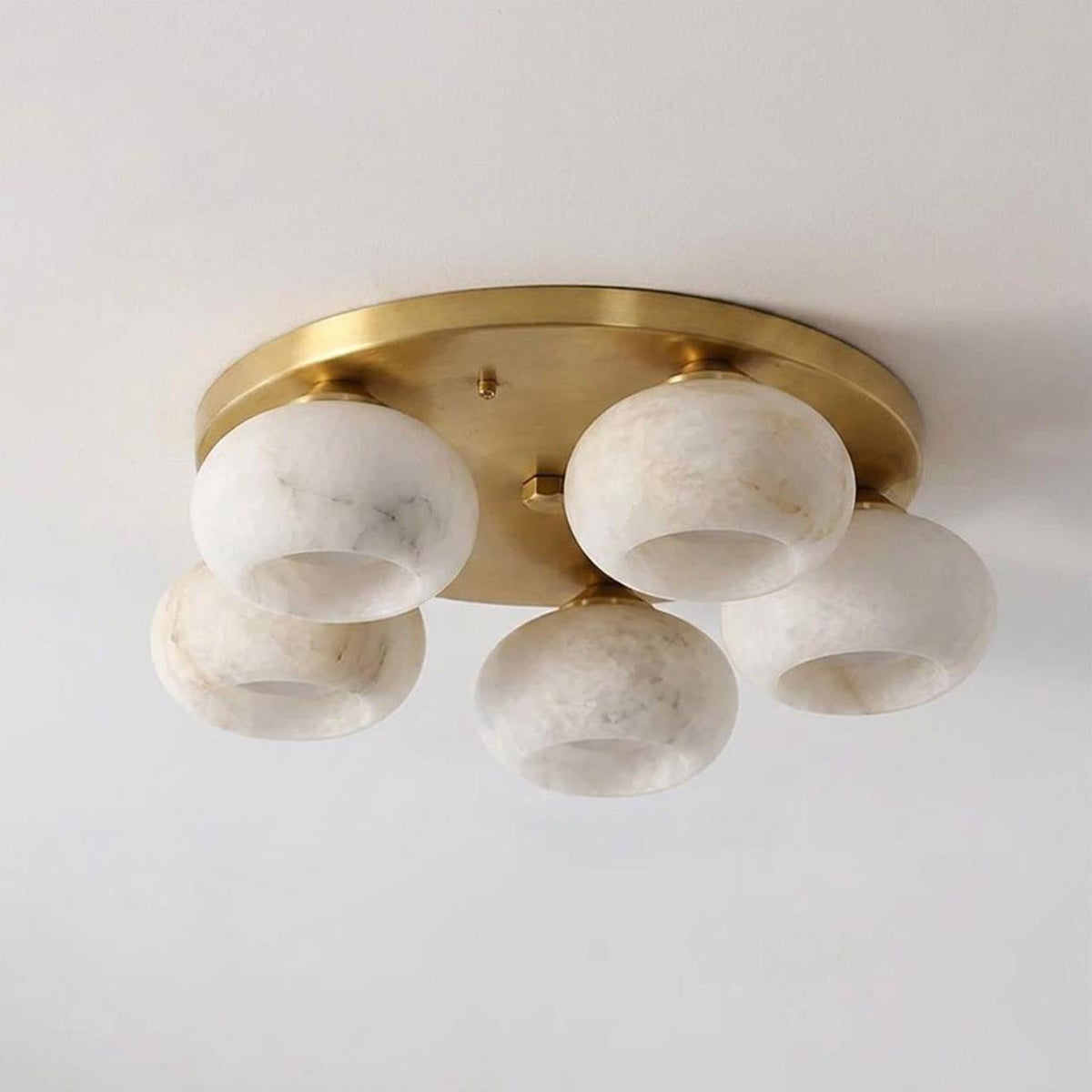 Hailie Alabaster Semi-Flush Mount — product view 2