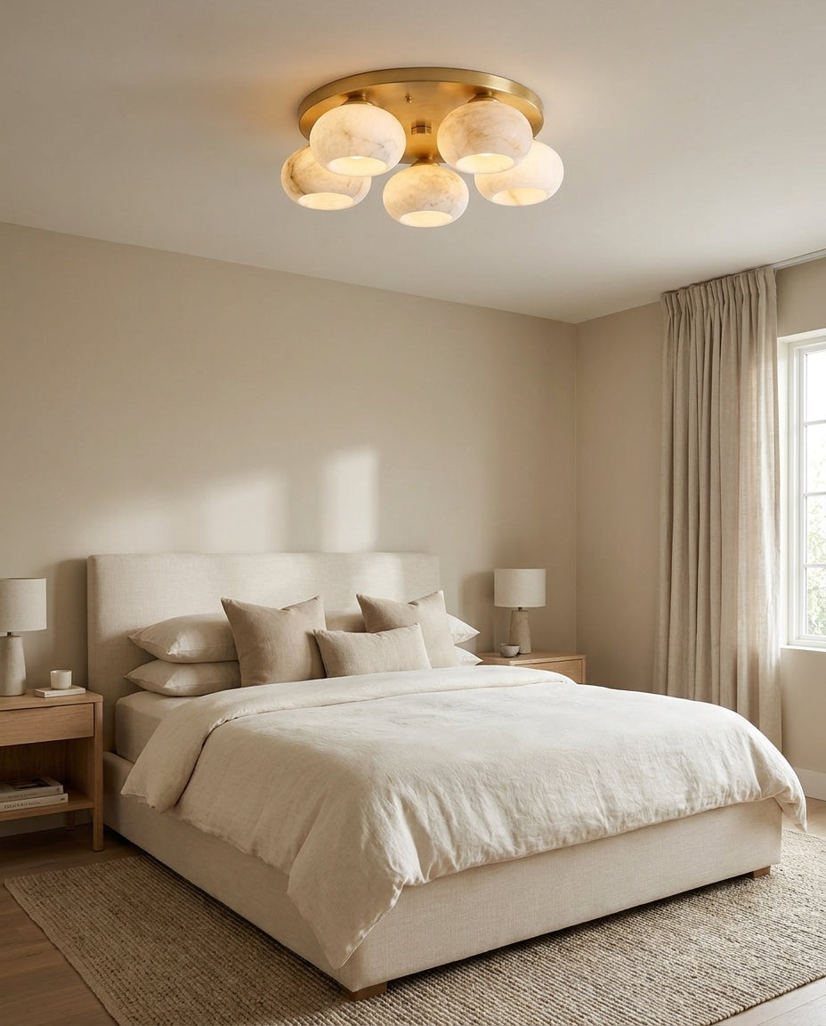 Hailie Alabaster Semi-Flush Mount — product view 3