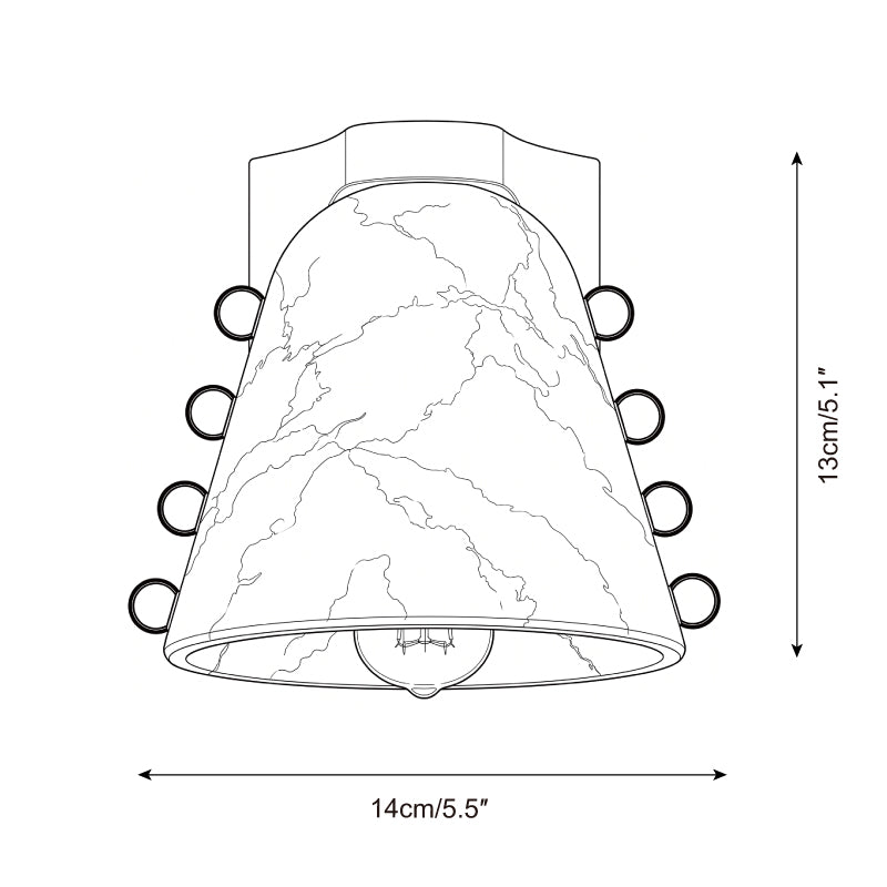 Cicero Alabaster Wall Sconce — product view 5