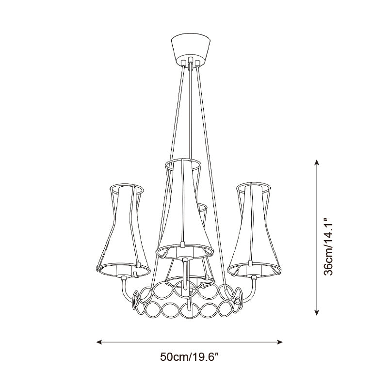 Orletta Chandelier — product view 5