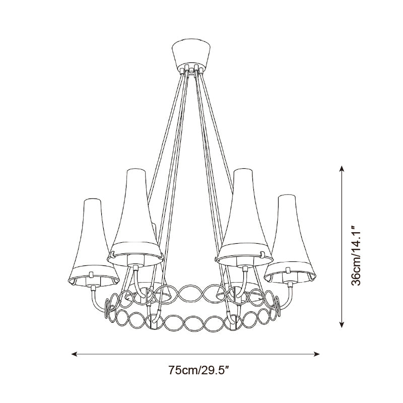 Orletta Chandelier — product view 6