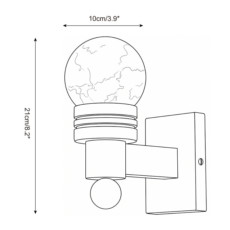 Tupelo Alabaster Wall Sconce — product view 5