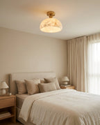 Moss Glow Alabaster Semi- Flush Mount — product view 3
