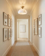 Moss Glow Alabaster Semi- Flush Mount — product view 4