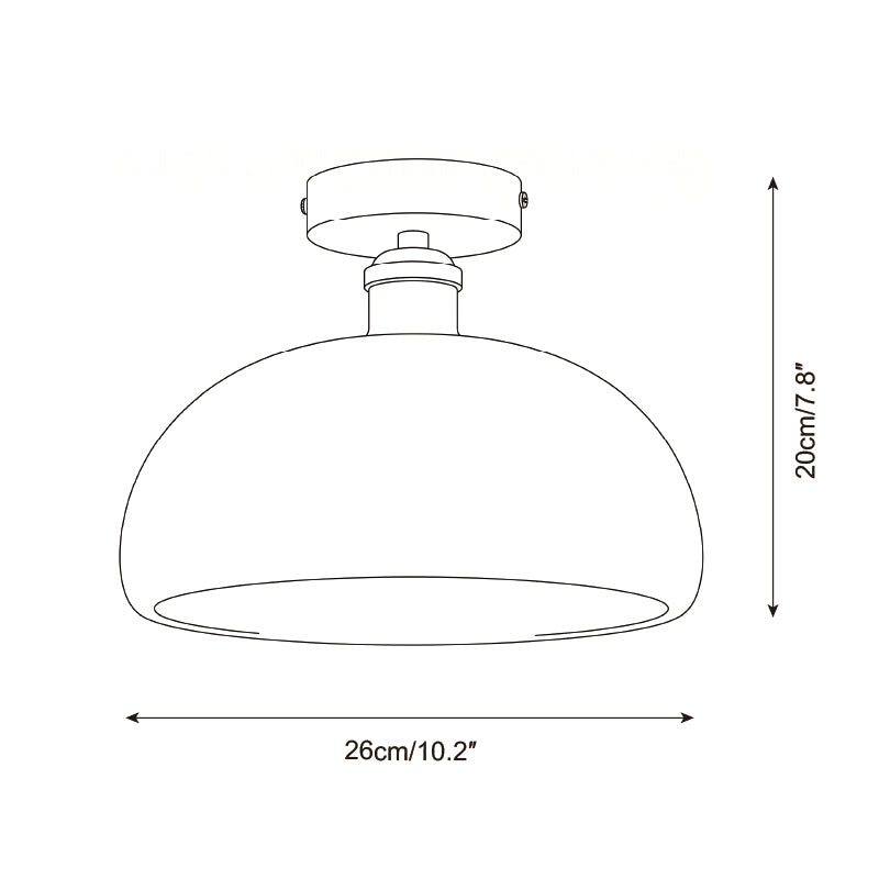 Moss Glow Alabaster Semi- Flush Mount — product view 5