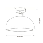 Moss Glow Alabaster Semi- Flush Mount — product view 5