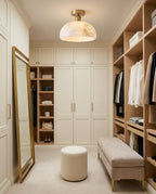 Moss Glow Alabaster Semi- Flush Mount — product view 7